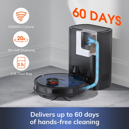 Aspirateur Robot ILIFE T10s – Station Auto‑Vidange, Navigation LDS & Puissance 3000 Pa