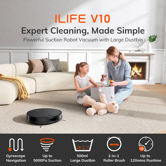 Aspirateur ILIFE V10 – Robot Intelligent, Puissant et Silencieux