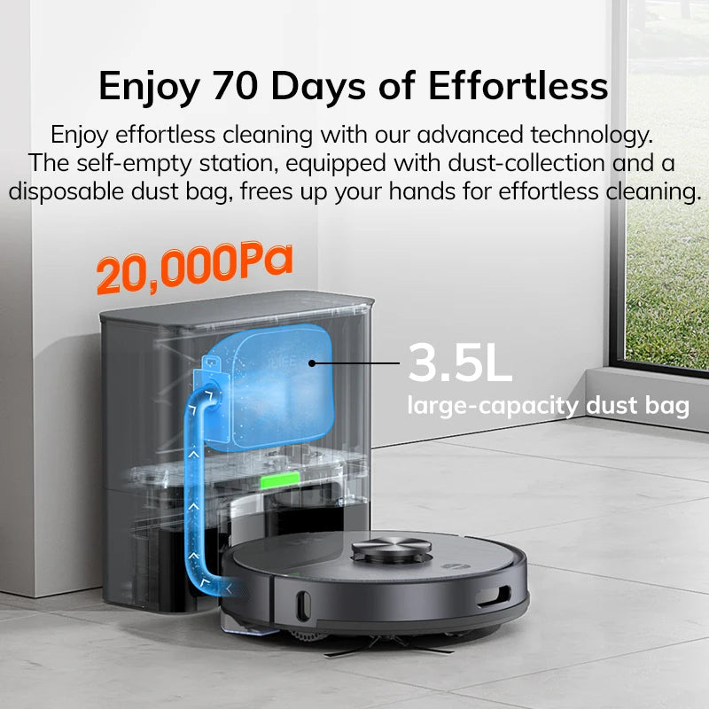 ILIFE T20S – Robot aspirateur haut de gamme & laveur autonome avec vidange automatique