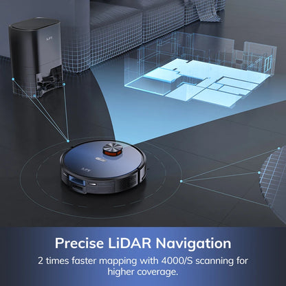 Aspirateur Robot ILIFE T10s – Station Auto‑Vidange, Navigation LDS & Puissance 3000 Pa