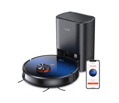 Aspirateur Robot ILIFE T10s – Station Auto‑Vidange, Navigation LDS & Puissance 3000 Pa