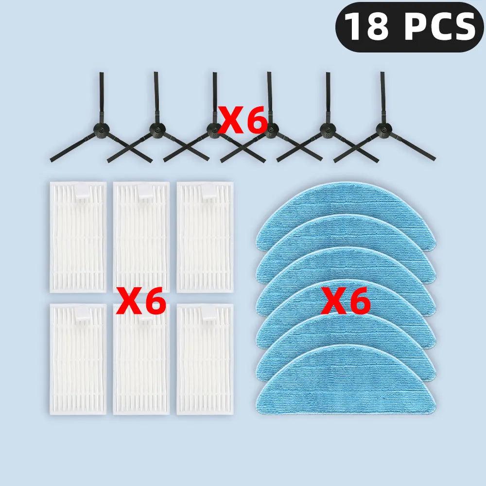 Kit Accessoires et Pièces de Rechange Compatibles ILIFE V9 / V9 Pro / G9 / G9 Pro / A12 Pro